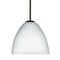 Besa Lighting Sasha Cord Pendant, Opal Matte, Bronze Finish, 1x9W LED 1BT-757207-LED-BR - alternate 1